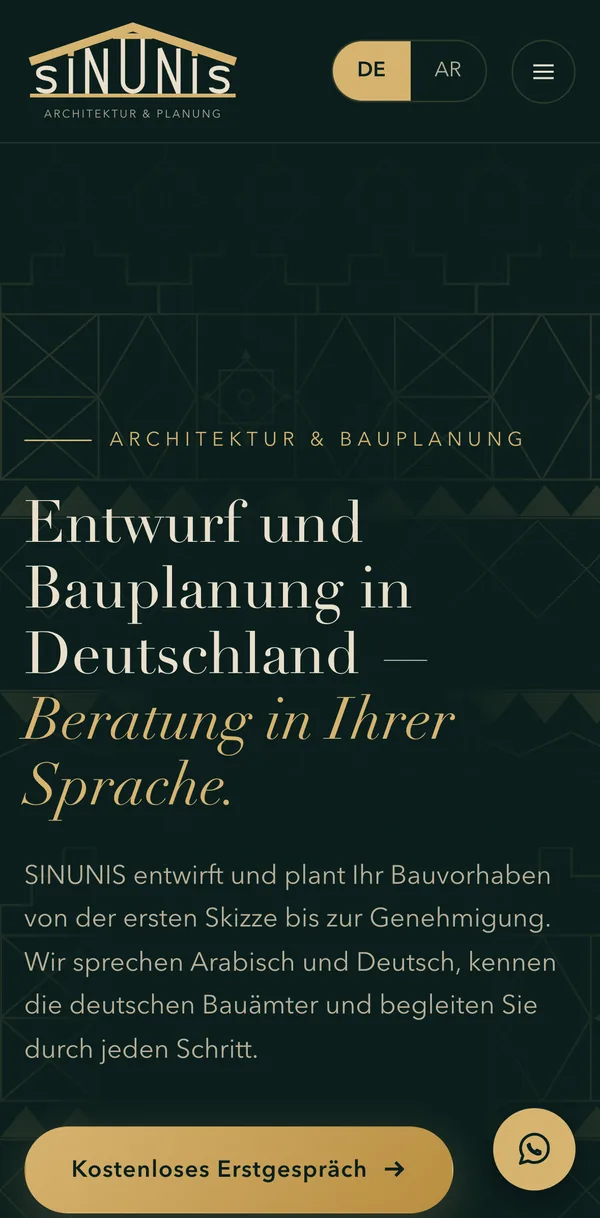 SINUNIS Architektur & Planung auf dem Handy