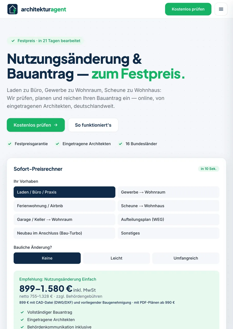 Architektur Agent auf dem Tablet
