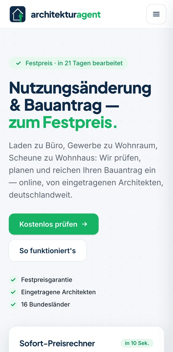 Architektur Agent auf dem Handy