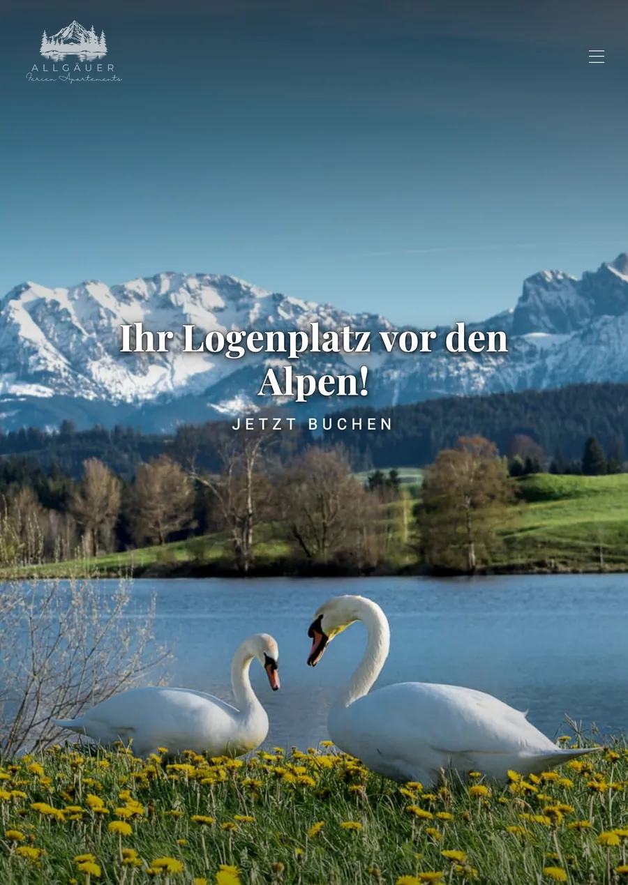 Allgäu Ferienapartments auf dem Tablet