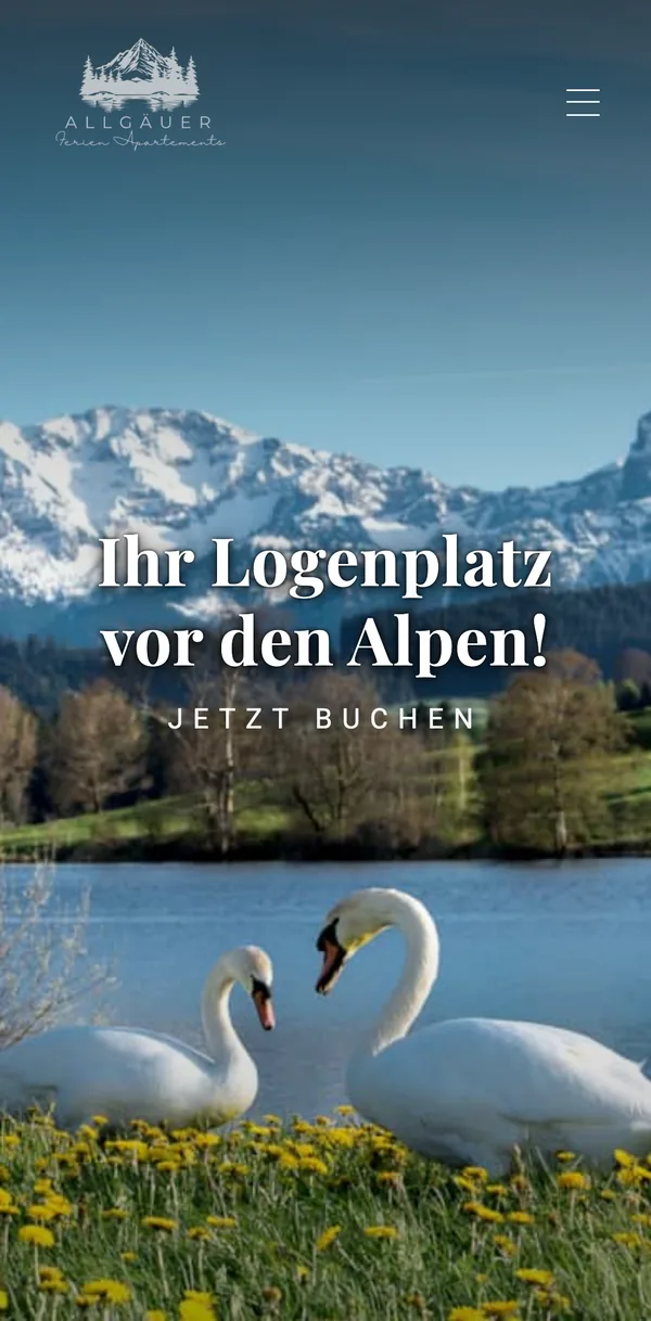 Allgäu Ferienapartments auf dem Handy