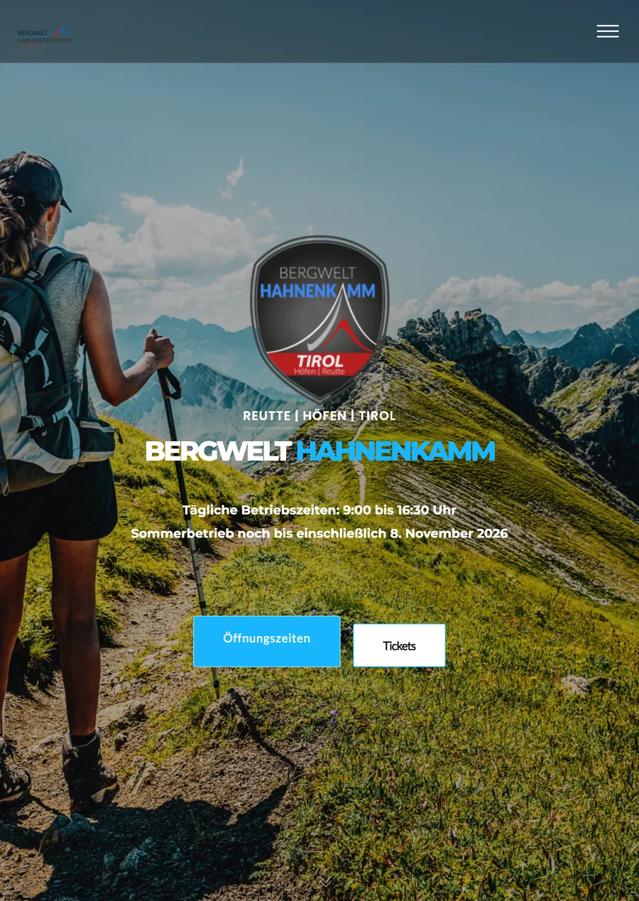 Bergwelt Hahnenkamm auf dem Tablet