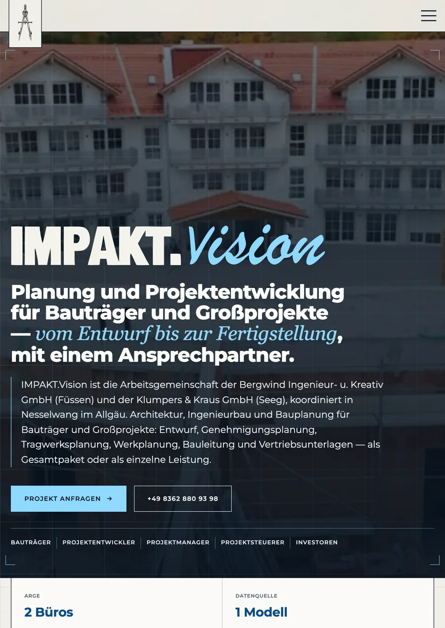 IMPAKT.vision auf dem Tablet