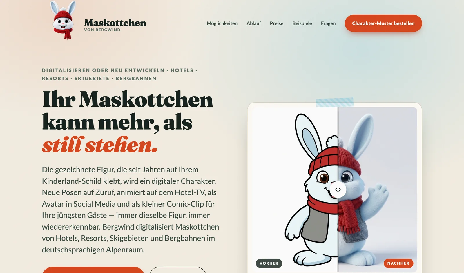 Maskottchen 2.0 auf dem Laptop